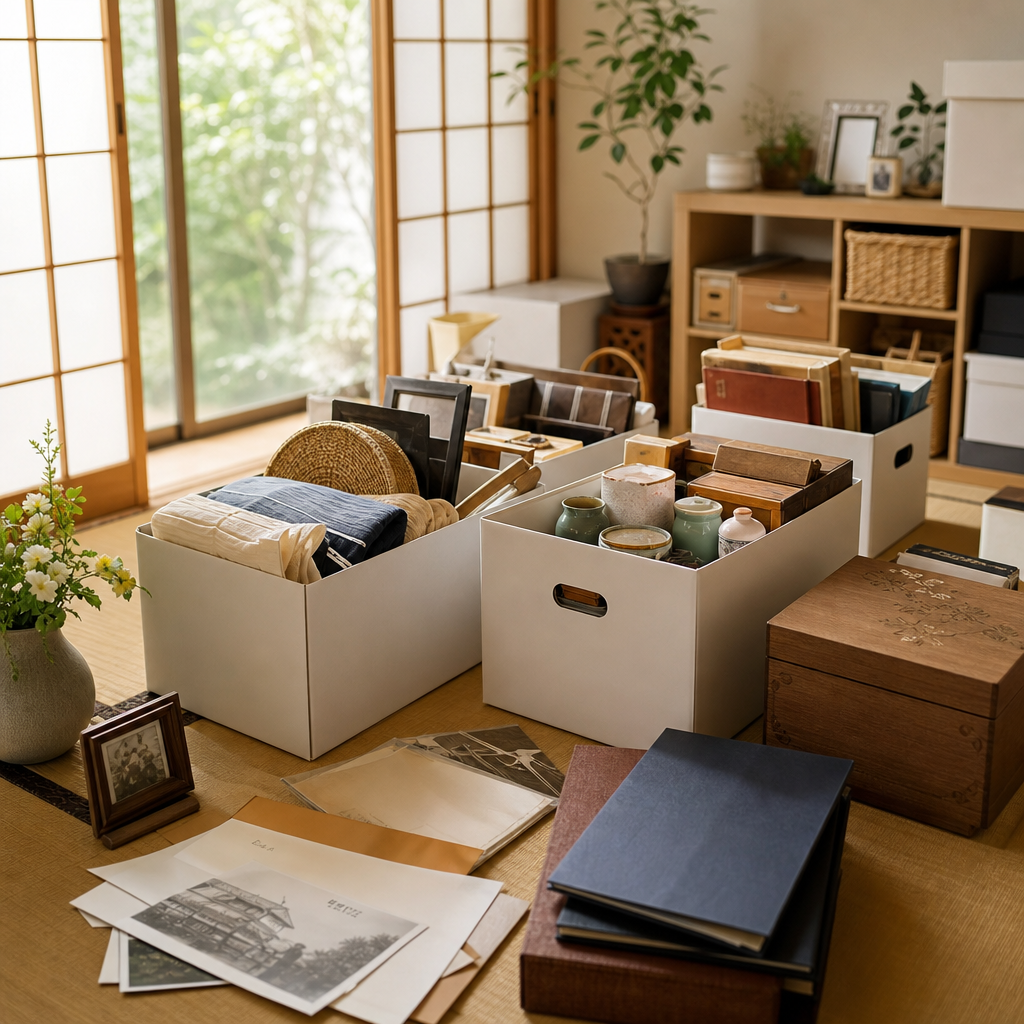 相続前に息子・娘で箱分けする生前整理と回収見積