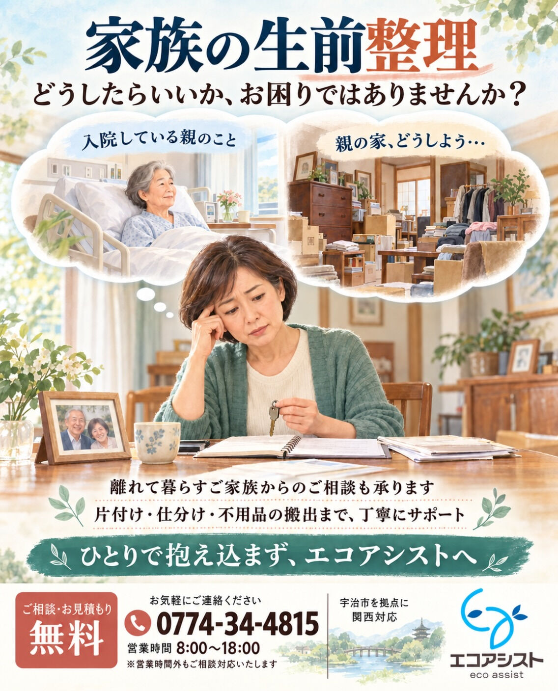 「入院している親のことも心配…」